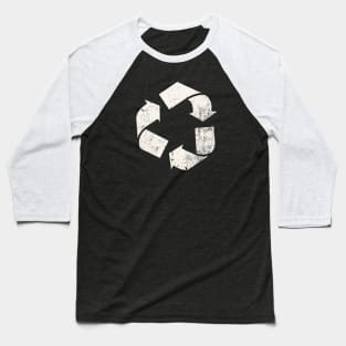 Vintage Recycling Earth Day Recycle Symbol Logo Baseball T-Shirt